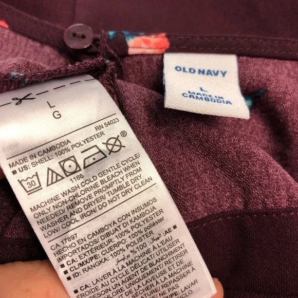 Old Navy Floral Print Dress Sz L - Picture 8 of 9